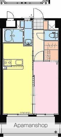 SKY DESIGNⅡ(1LDK/4階)の間取り写真