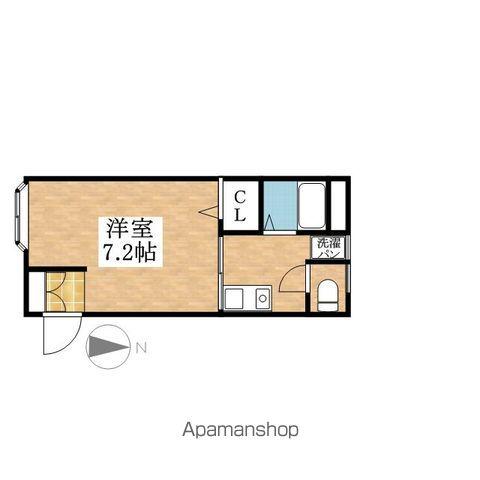 ションテ ファオン大野木(1K/1階)の間取り写真