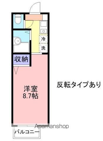 フィオーレ花園(1K/1階)の間取り写真