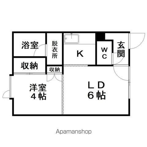 ガーデンヒルズハイツⅡ(1LDK/1階)の間取り写真