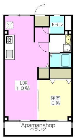 啓周ビル(1LDK/4階)の間取り写真