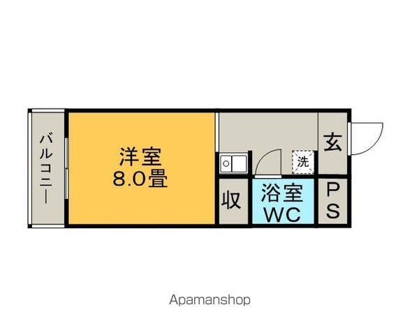 プレアール西町(ワンルーム/6階)の間取り写真