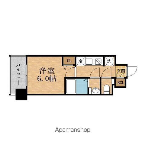 PRESSANCE深江橋ラヴィゲート(1K/2階)の間取り写真