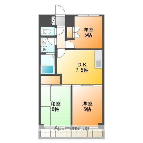 イーストビレッジ(3DK/3階)の間取り写真