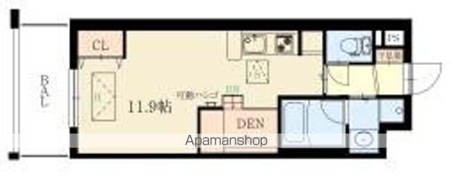 DOLCE VITA 新大阪(1K/6階)の間取り写真