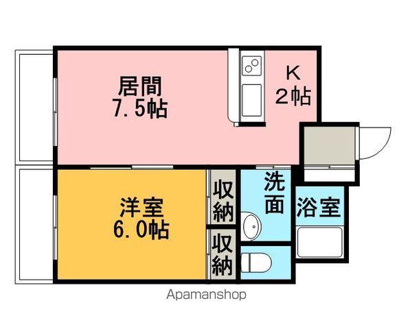 フェニックス36(1LDK/2階)の間取り写真