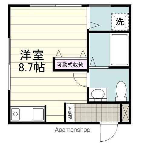 マハーパパ鹿大前(ワンルーム/5階)の間取り写真