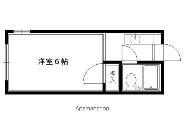 イマーブル大央(1K/2階)の間取り写真