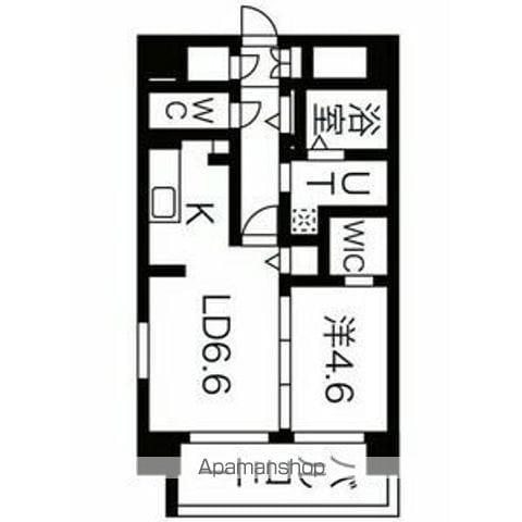 シェソワ東桜(1LDK/3階)の間取り写真