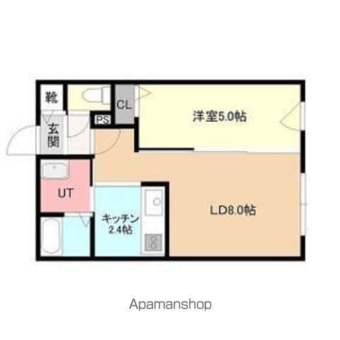 MAISON DE K (1LDK/4階)の間取り写真