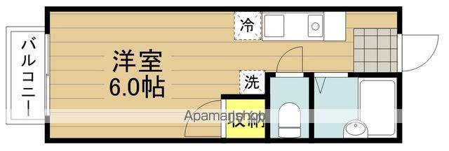 クレール辻(ワンルーム/1階)の間取り写真