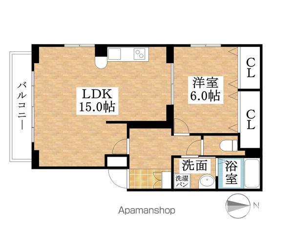 CASA KITANAGOYA(1LDK/1階)の間取り写真
