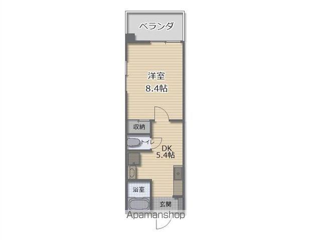 LOVERS古堅(1DK/3階)の間取り写真