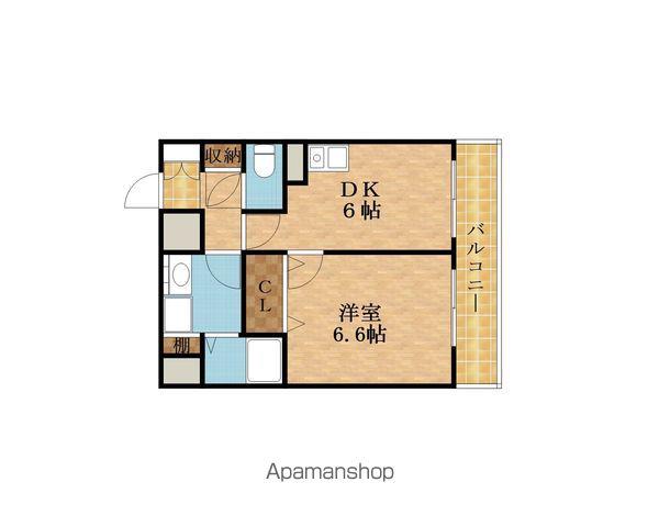 WILLDO今福西(1DK/8階)の間取り写真