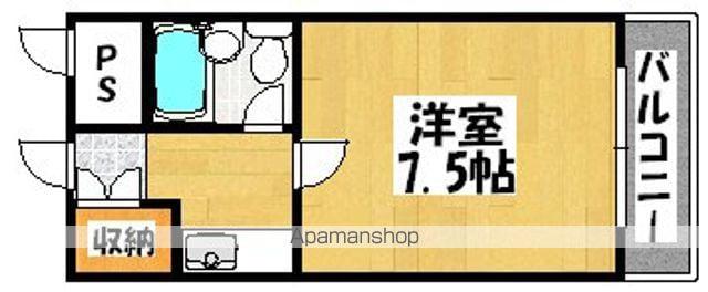 ロイヤルカーサⅡ番館(1K/4階)の間取り写真