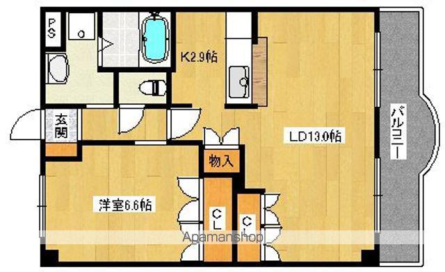 和光-Ⅱ(1LDK/2階)の間取り写真