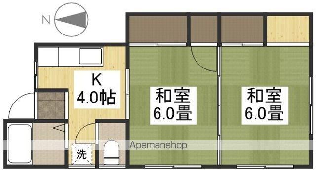 ハセガワコーポⅠ(2K/1階)の間取り写真