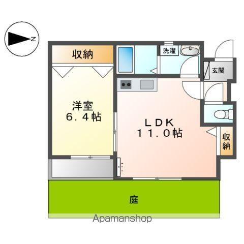 ベルメゾンAZ(1LDK/1階)の間取り写真