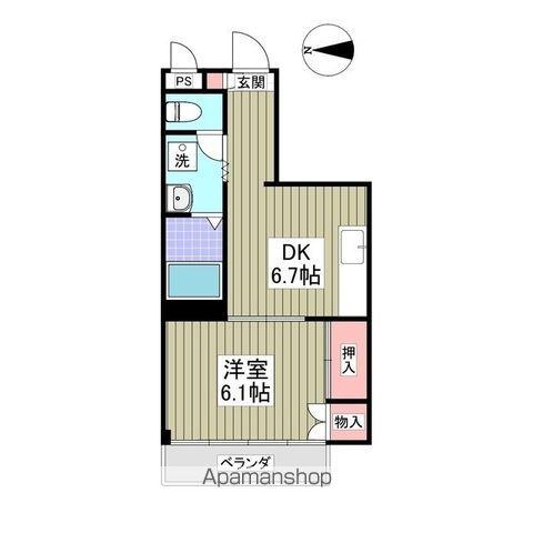 LAVENIR KASUGA(1DK/4階)の間取り写真