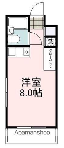 トリムハウス(ワンルーム/3階)の間取り写真