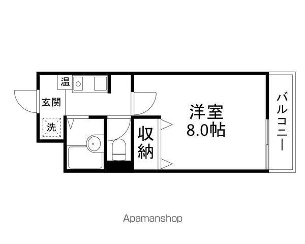 プロスパ(1K/1階)の間取り写真
