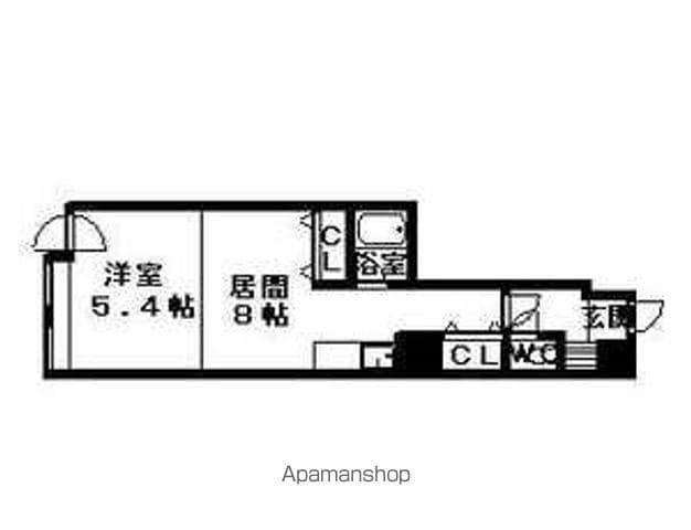 ウイング円山北町(1DK/7階)の間取り写真