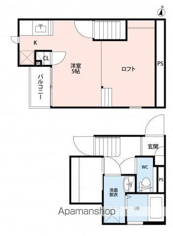 CB春日部フレア(1K/2階)の間取り写真