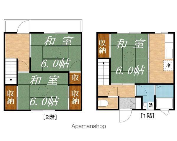 グリーンガーデン(3K/2階)の間取り写真