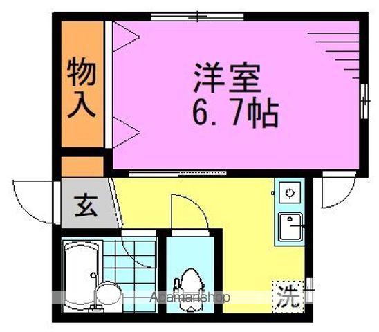 三和梅里(1K/2階)の間取り写真