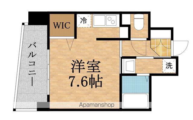 WISTARIA 京橋(1K/8階)の間取り写真