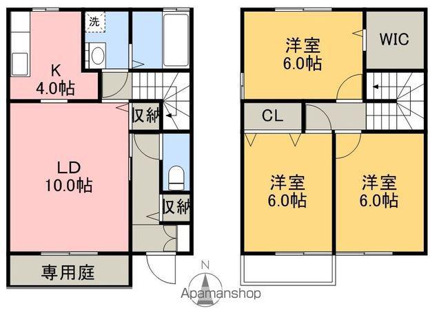 ローズコート高埇(3LDK)の間取り写真