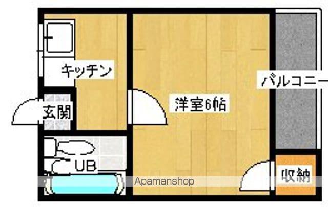 プラザアビコ(1K/4階)の間取り写真