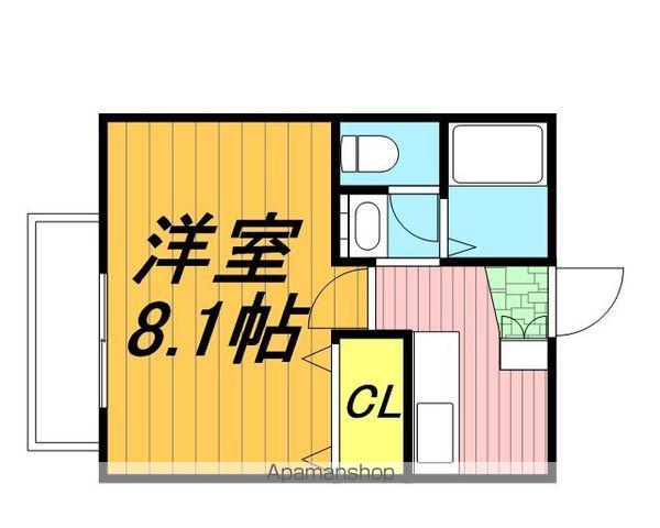 蓮見育英センターH(1K/1階)の間取り写真