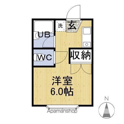 コロネットハウス松本(1K/1階)の間取り写真