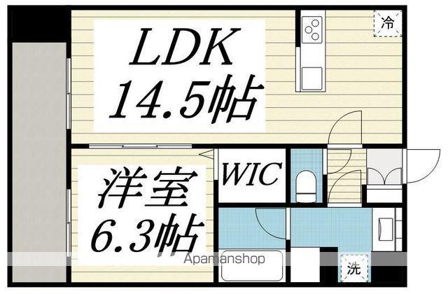 ESPERANZA TACHIKAWA(1LDK/4階)の間取り写真