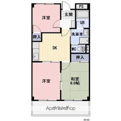 SUNSHAIN南志水(3DK/3階)の間取り写真