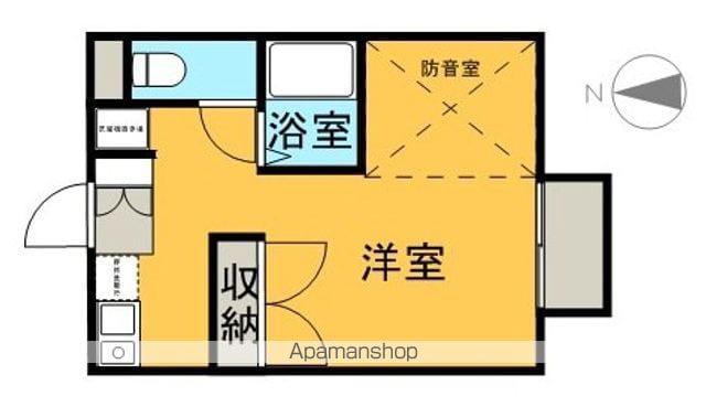 エステート森A(1K/2階)の間取り写真