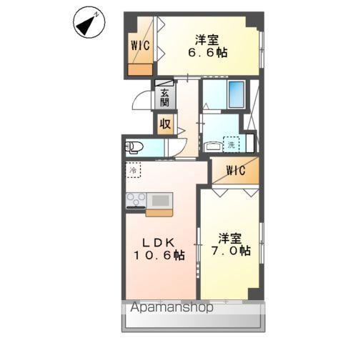 フォルトゥーナ(2LDK/5階)の間取り写真