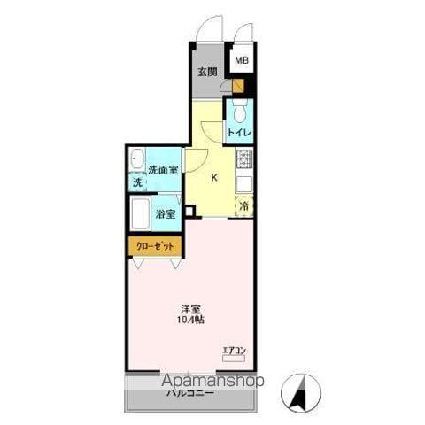 エキスポコンフォートⅡ(1K/5階)の間取り写真