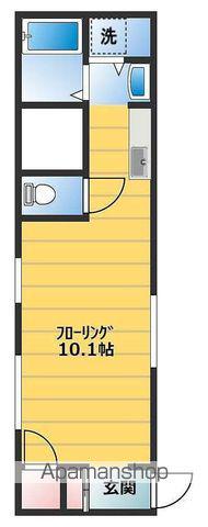 サンシティー東大工町(1K/2階)の間取り写真