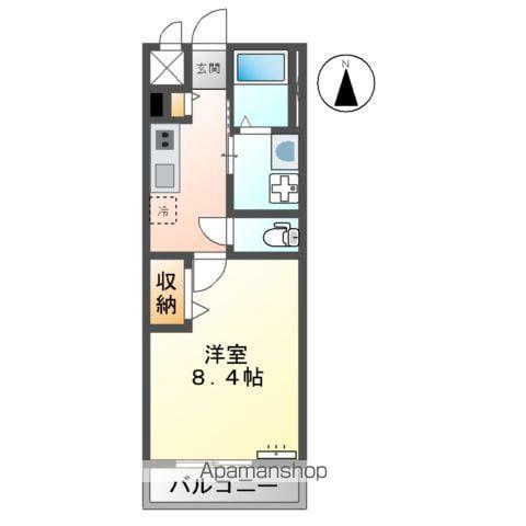 STEINFELDⅠ(1K/2階)の間取り写真