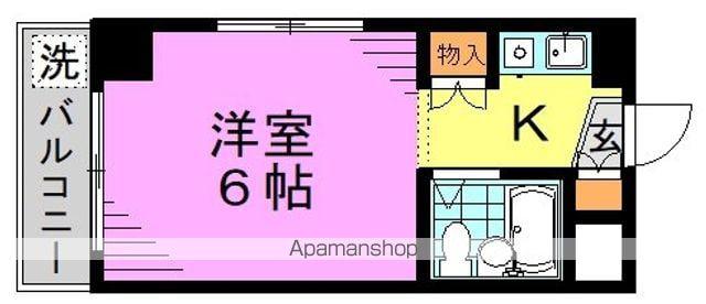 ダイホープラザ東高円寺(1K/2階)の間取り写真