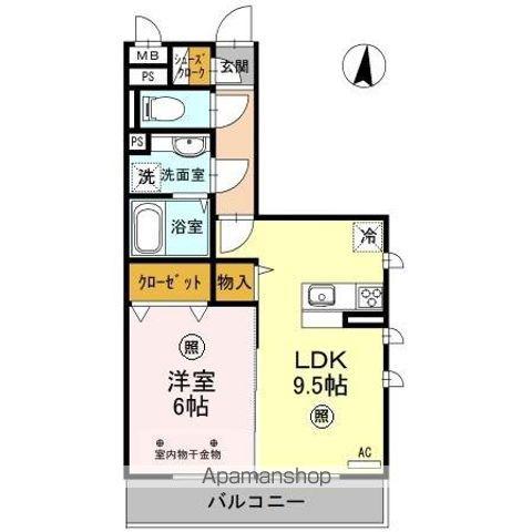 フェアリーシャトー(1LDK/3階)の間取り写真