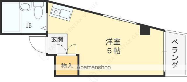 アールエス菱屋西(ワンルーム/3階)の間取り写真