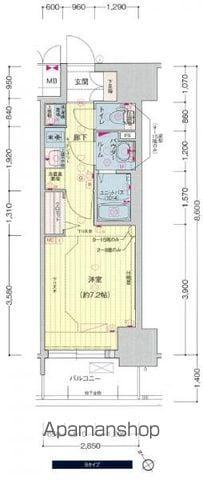 プレサンス新栄リベラ(1K/14階)の間取り写真