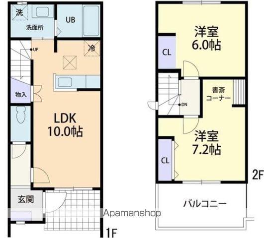 シンフォニア A(2LDK/2階)の間取り写真