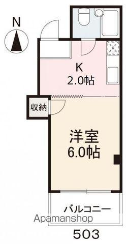 川田ビル(1K/5階)の間取り写真