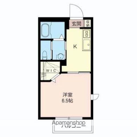 ハーモニー(1K/1階)の間取り写真