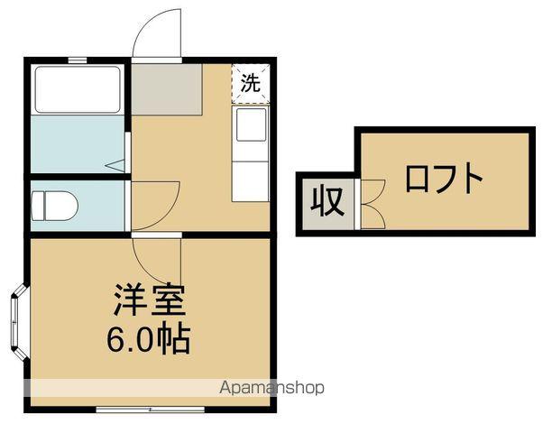 アルム宮千代(1K/2階)の間取り写真