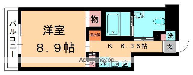 アソシエ四街道(1K/4階)の間取り写真